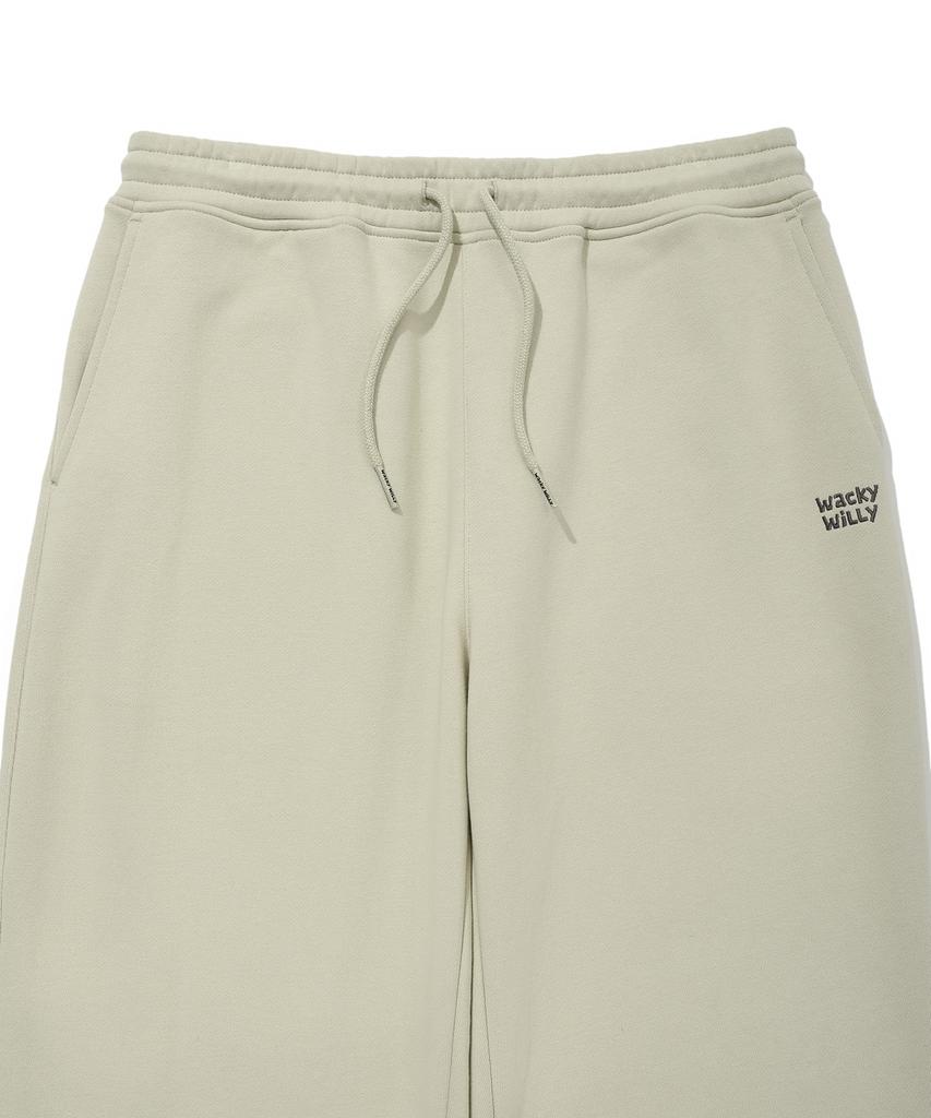 WACKY WILLY Signature Sweat Semi-Wide Pants Light Khaki