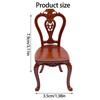 Wood Dollhouses Miniature Chair Model Figure 1/12 Scale Furniture For Miniature Scene Decoration And Collector