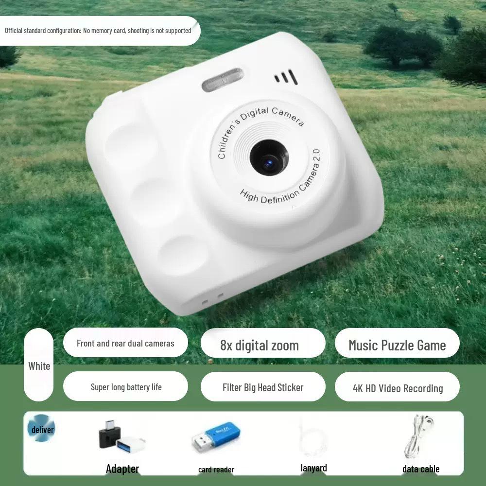 HD Dual-Camera Instant Digital Camera for Campus Students with Photo Transfer to Phone