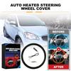 12V Car Heated Steering Wheel Cover Winter Hand Warmer Heated Automobile Protector Steering Cover Accessories Wheel Auto A3H6