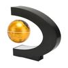 Magnetic Levitation Globe Golden Built In LED Frosted Texture C Shaped 3in 12V 1A Magnetic Levitatio