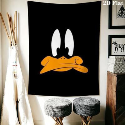 Настенный гобелен Looney Tunes Эстетичное настенное панно Печатное тканевое одеяло Декоративные гобелены для спальни гостиной Домашний декор