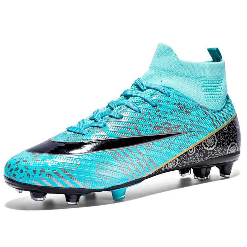Men's and Women's Long Nails Broken Nails Football Shoe Manufacturers Large Size Grass Breathable High Top Sports Leisure Price Excellent Competition