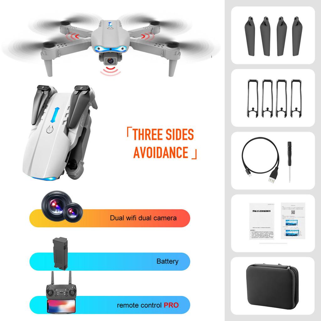Новый E99 Pro RC Мини Дрон 4K с одной/двойной камерой WIFI FPV Складной квадрокоптер Профессиональный вертолет для аэрофотосъемки игрушка в подарок для