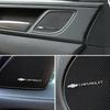 AABHC1 4pcs Alloy Car Stereo Sound Audio Sticker for Chevrolet Corvette Cruze Silverado Captive Traverse Spark Equinox Malibu Orlando