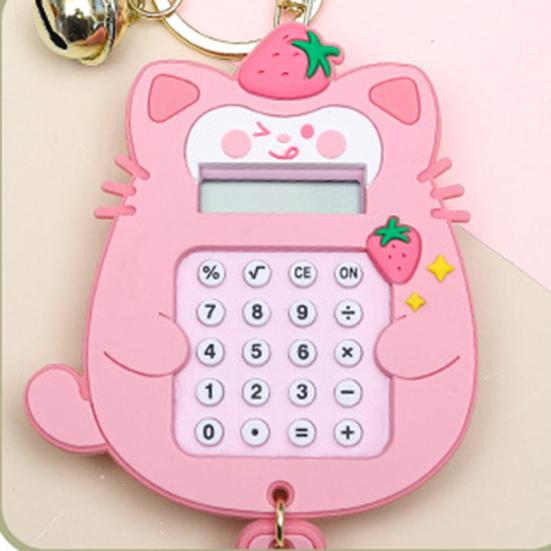 Брелок-калькулятор в форме кошки, мини-портативный калькулятор, развлекательный брелок с дизайном лабиринта для ежедневного использования