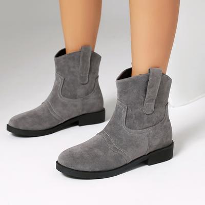 Европейские и американские весенние матовые простые ботильоны модные ботинки ботильоны на низком каблуке Z