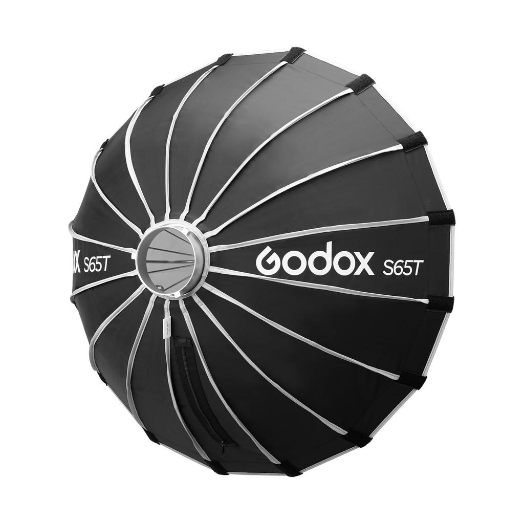 GODOX S65T Двенадцатирожковый софтбокс 65 см Зонт Быстросъемный софтбокс с сотовой сеткой Складной с сумкой для хранения Крепление Bowens Godox SL60W SL60IID