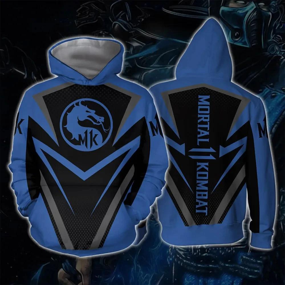 Толстовки Mortal Kombat Игра 3D Печать Мода Уличная одежда Мужчины Женщины Оверсайз Свитшоты Худи Дети Пуловеры Спортивный костюм Одежда