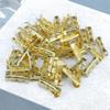 100/200Pcs Push Button Quick Connect Terminals 453 U-Shaped 0.3-1.5mm2 Tab Cold Inserts Terminals Wire Connector Terminals