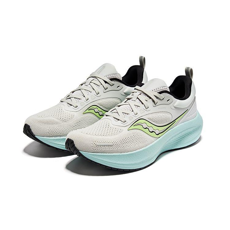 SAUCONY Surge 3 Универсальные Удобные Тканевые Амортизирующие Низкие Кроссовки для Бега Мужские кроссовки для бега Серый Зеленый S28215-2