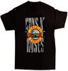 Guns N Roses Футболка с логотипом-пулей Новая Черная Унисекс