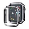 Чехол для ПК для Apple Watch 45 мм 41 мм 38 мм 42 мм 40 мм 44 мм Гальванизированная скелетная крышка Жесткий чехол Рамка для iWatch 10 9 SE 8 7 6 5 4 3 2 1