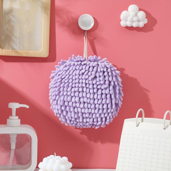 45663 шт. Полотенце для рук из шенилла с подвесным шнуром, хорошо впитывающее воду, компактное