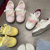Girls' Heart Pink Board Shoes Women's Niche Design Sense Casual Sports Shoes 2024 Popular Korean Versatile White Shoes