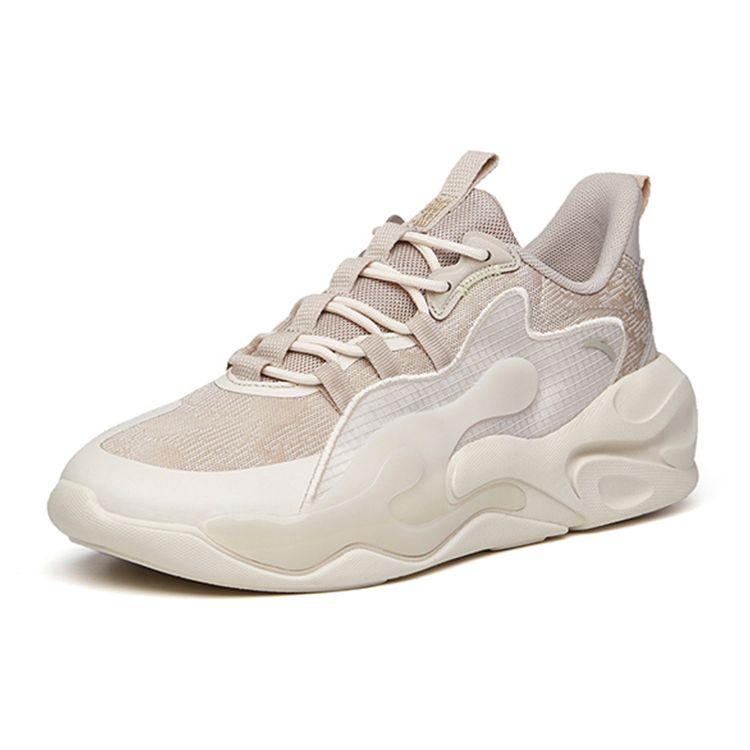 Anta Tide Worship 1.0 Comfortable Low-Top Sports Casual Shoes Men Sneakers Mud-Gray 112238842S-3