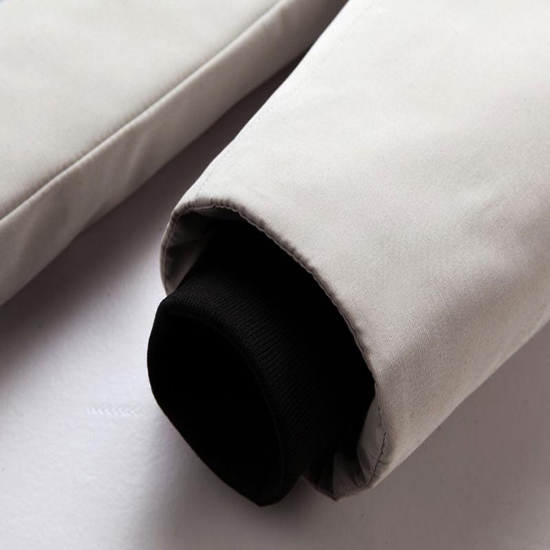 Мужская термостойкая мужская зимняя парка с толстым меховым воротником, пуховик, пальто средней длины, верхняя одежда из 90% белого утиного пуха, пальто для мужчин