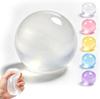 Transparent Squishy Maltose Stress Balls Sensory Ball Slow Rise Squishy Transparent Ball For Adults Hand Exercise Squeeze Gifts