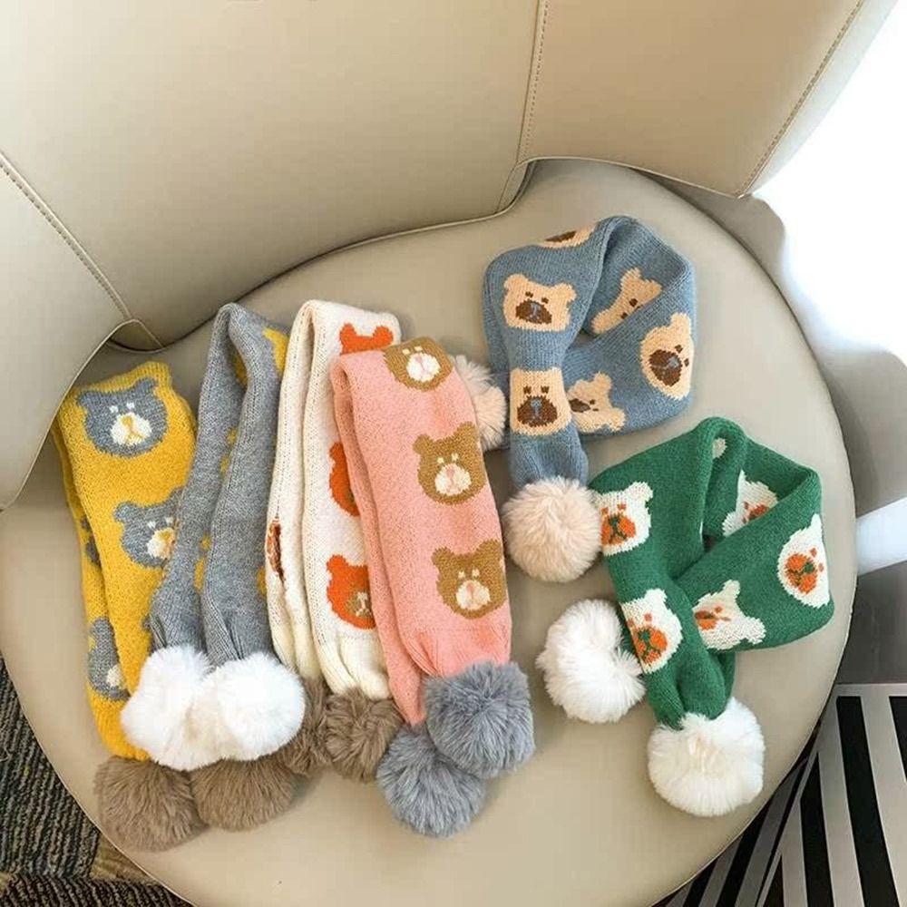 Утолщение Мальчики Девочки Вязание Шарф Нагрудник Дети Дети Зимние Шарфы Осень Зима