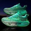 2025 Professional Carbon Plate Marathon Men's Running Shoes Breathable Lightweight Comfortable Non Slip Night Light Sports Shoes