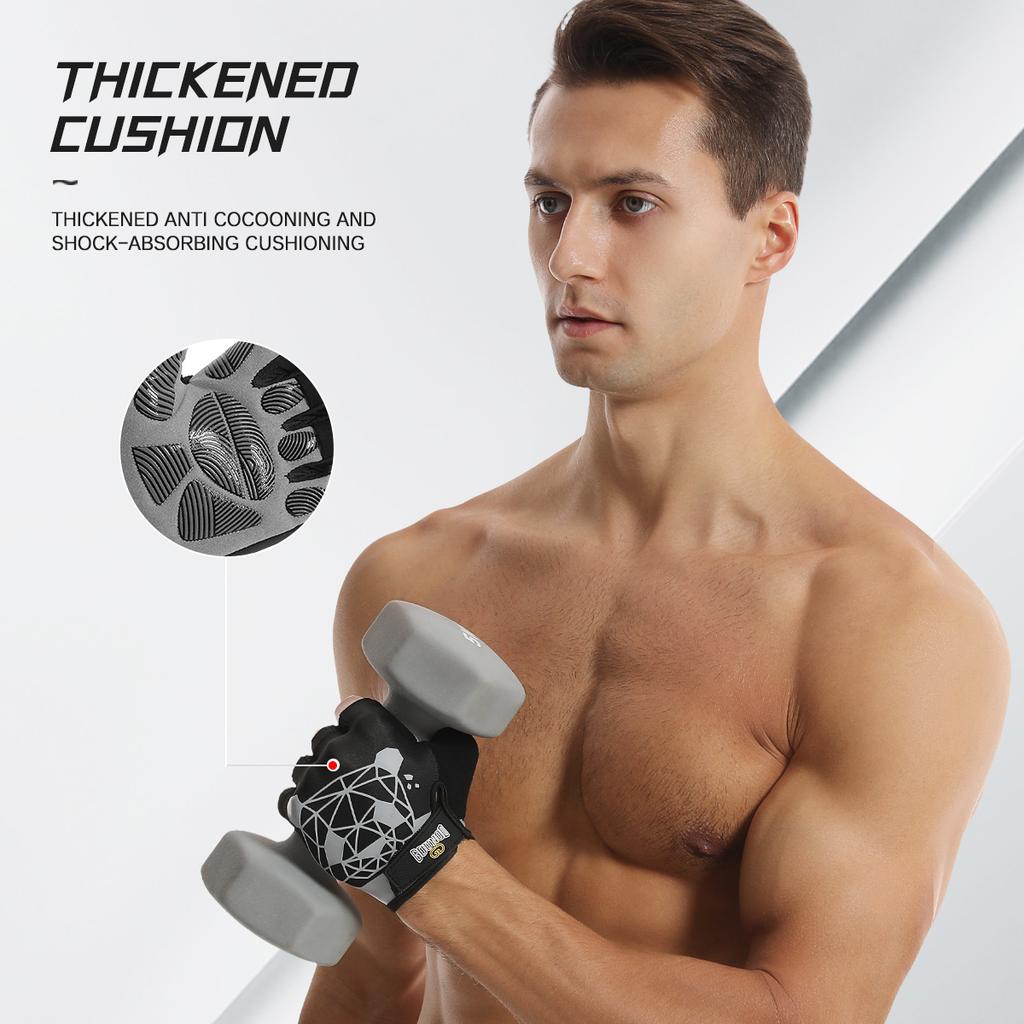 Half-Finger Workout Gloves for Men and Women Outdoor Training Fitness Exercise Cycling Fitness Gloves for Gym and Sports