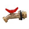 IBC Tote Fittings Brass Hose Valve Faucet 3/4'', Connector Leakproof for Household Industrial