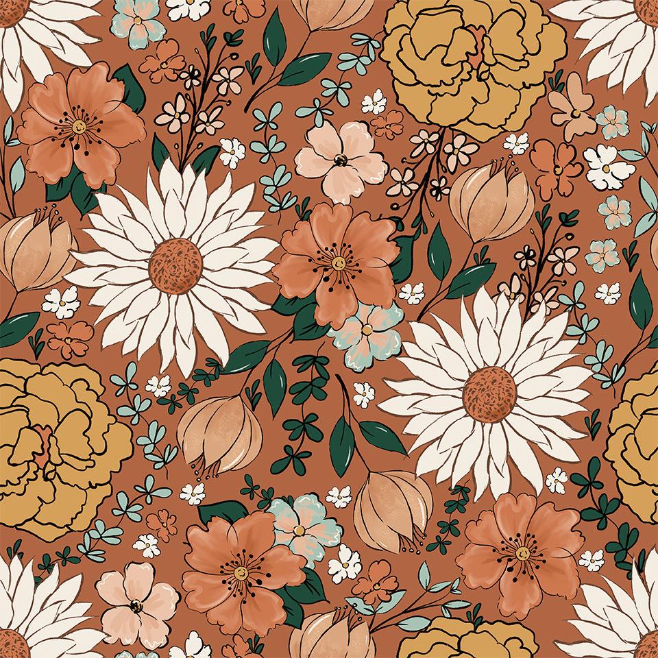 Ретро Цветочные Самоклеящиеся Обои Винтажные Цветочные Обои для Спальни Гостиной Подходящие для Арендаторов Съемная Контактная Бумага