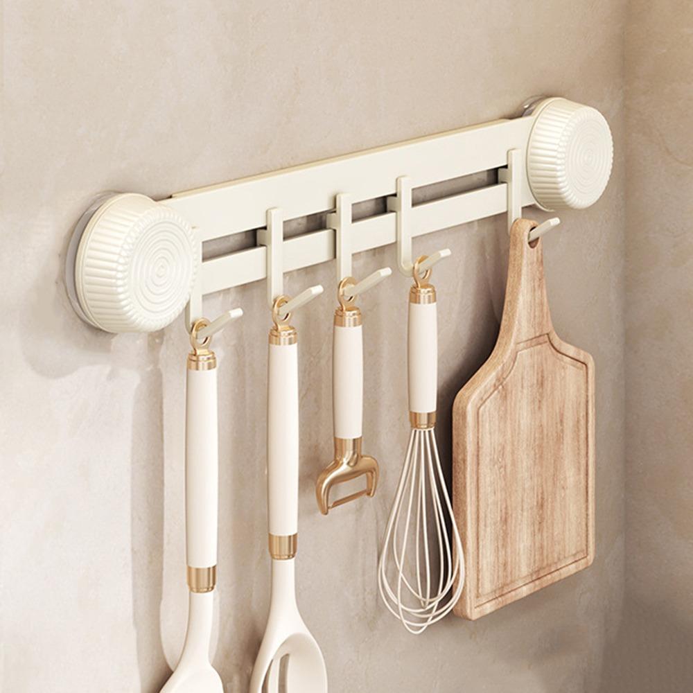 Вакуумная присоска из углеродистой стали для полотенец, 5/7/9 крючков, вешалка для одежды, крючок для хранения всякой всячины, ванная комната