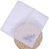 1Pc Cotton White Hand Towel Absorbent Happy Tears Bandannas Handkerchiefs Wedding Party 28*28CM