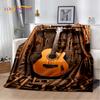 Классический череп электрогитара музыкальные инструменты одеяло, мягкий плед одеяло для дома спальня кровать диван пикник чехол для детей подарок