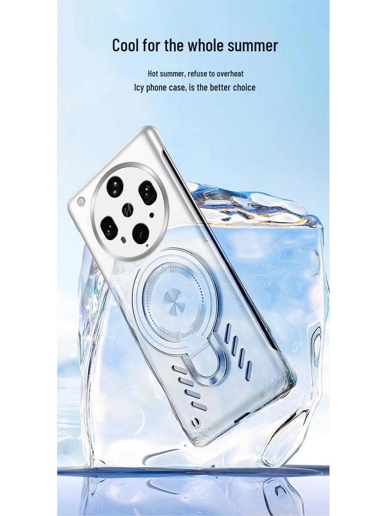 Чехол для телефона OPPO FindX9/Reno14: A5Pro Магнитное охлаждение с невидимой подставкой и защитой GT7p