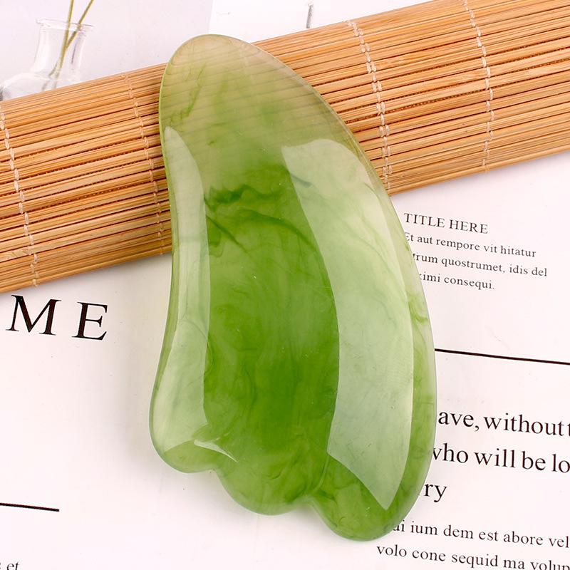 Натуральный камень Гуаша нефрит, красота для лица, скребковые массажные инструменты, прочный уход за кожей лица, Гуаша СПА, физиотерапия, роликовый ролик Gue Che