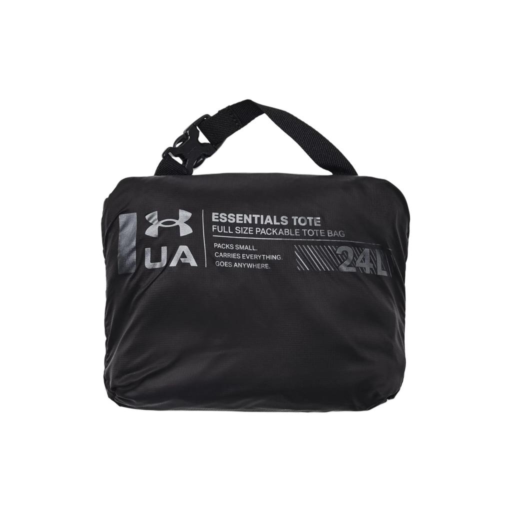 New Under Armour Nylon Tote Bag Shopping Bag Shoulder Bags Handbags Regular Women's Black & Metal Gunmetal 1381908-001