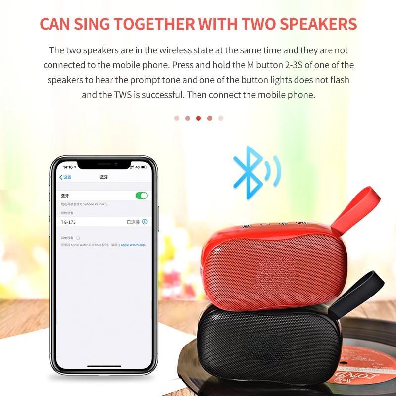 Модный мини-USB Bluetooth-совместимый динамик Hands-Free, портативный сабвуфер, уличные колонки объемного звучания, поддержка FM-радио, микрофона
