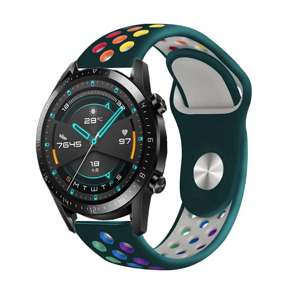 Ремешок для realme watch 2 3 pro S pro T1 Силиконовый ремешок для часов для Realme Techlife Watch S100 R100 SZ100 Двухцветный браслет
