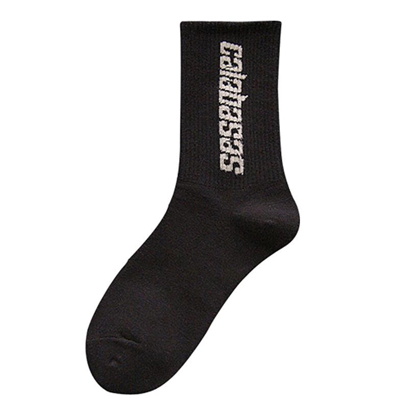 Мужские и женские высокие чулки Alphabet Sports средней длины хлопковые носки для пар студентов уличные баскетбольные носки модные носки