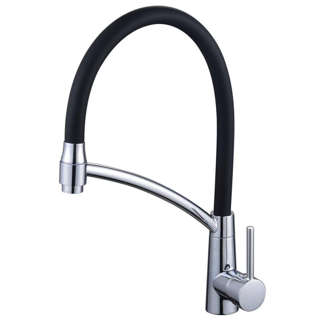 Вращающийся полностью медный выдвижной кухонный смеситель для горячей и холодной воды