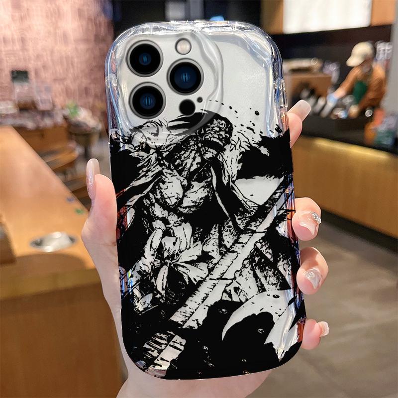 Аниме Блич Волна Чехол для телефона для iPhone 17 Air 16 15 14 13 12 11 Pro Max Plus Mini SE2020 2022 Ударопрочный Силиконовый Задний Чехол