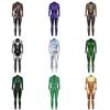 3D Digital Printing Stage Performance Costumes Adults Halloween Events Carnival Theme Party Cosplay Outfit Pretend Game Jumpsuit