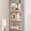 Carbon Steel Seasoning Storage Rack Wall Mounted Spice Storage Draining Shelf  Refrigerator