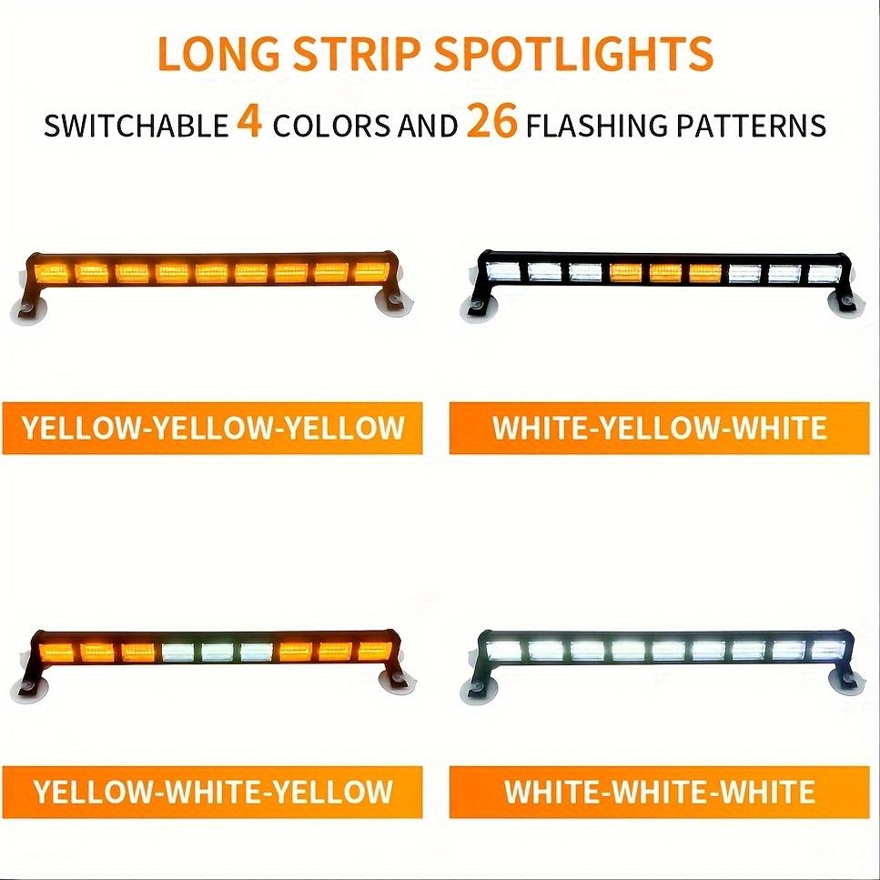 Световой индикатор дорожного советника, внутреннее лобовое стекло, светодиодный аварийный фонарь, предупреждение о безопасности, мигающий свет для строительной техники, грузовиков