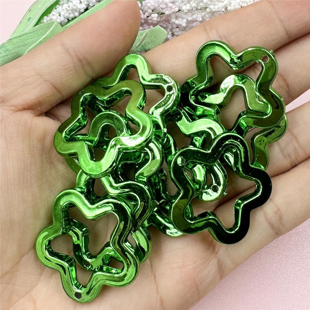 Аксессуары для украшений ручной работы DIY 10 шт. Подвеска-звезда для изготовления ожерелья, серег, россыпь бусин 30 мм, УФ-покрытие, модный акрил