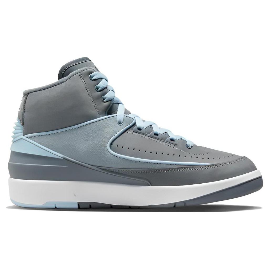 Air Jordan 2 Retro Cool Grey женские кроссовки Ice-Blue White FB8871-041