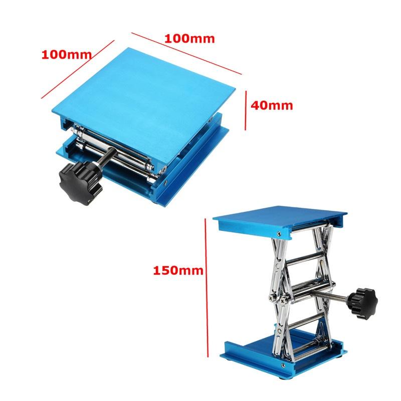 4x4inch Router Lifting Platform Woodworking Stand Lab-Lift Rack Aluminum H4cm-15cm