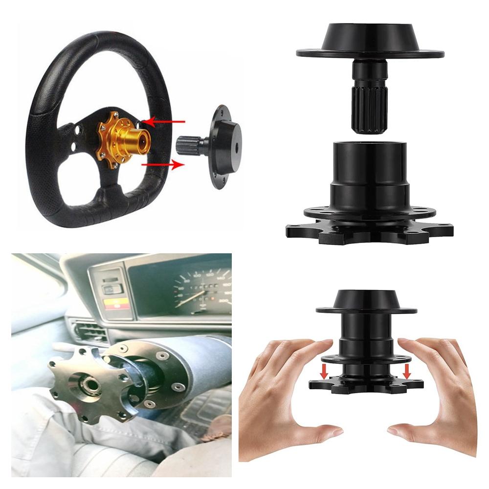 Универсальный гоночный комплект быстросъемной ступицы рулевого колеса с 6 отверстиями, адаптер для ступицы колеса, автомобильные аксессуары, замена алюминиевого сплава