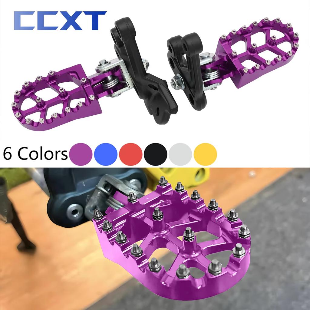 Electric Motorcycle CNC Foot Pegs Rests Pedals Footpegs Bracket For Surron Sur-Ron Light Bee X/S For Segway X260 X160 Universal
