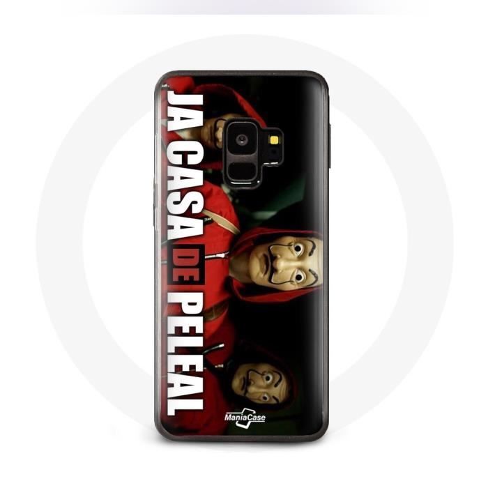 Coque pour Samsung Galaxy S9 plus La casa de papel Le masque dali