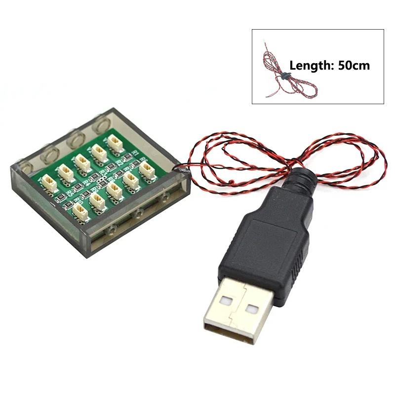 Сделай сам 0,8 мм Штырь 1x1 1x2 1x4 Длина 50 см Светодиод SMD 2835 Пульт дистанционного управления Строительный блок Фонарь-вспышка Городской уличный фонарь Кирпичики