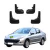 4 шт. Брызговики, совместимые с Peugeot 207 седан 2006 2007 2008 2009 2010 2011 2012 2013