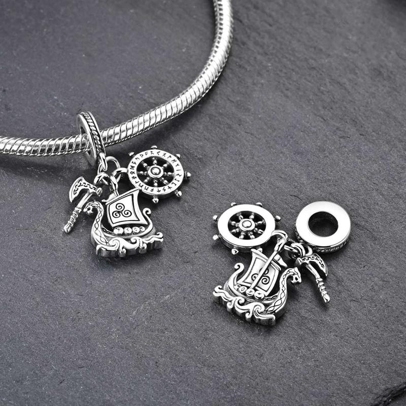 925 Silver Charms Beads Snowflake Elephant Goat Bear Dangle Fit 925 Original Bracelets Fine DIY Jewelry Gift Women